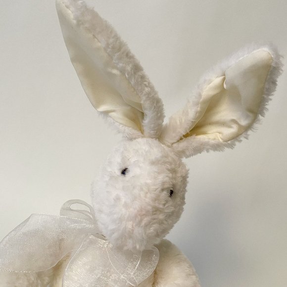White Russ plush bunny with ears that have the ability pose - Picture 6 of 8